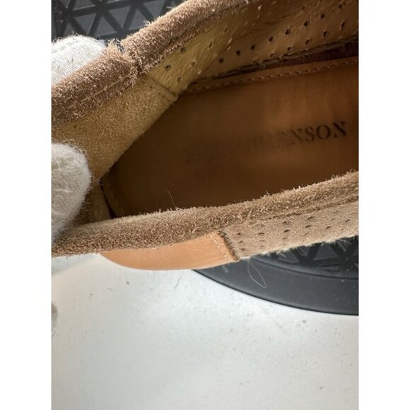 Matt Bernson Women's Suede Brown Perforated Lace Sneakers Sz 6 - Picture 10 of 11